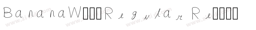 BananaW01-Regular Re字体转换